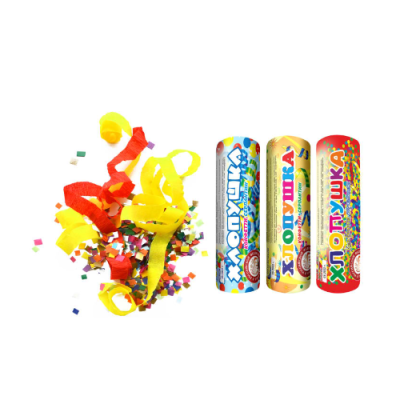 Набор ( 3конф.+3серп.) Набор хлопушек купить в Сосновом Боре Псковской области | sosnovyjborpskovskaya.salutsklad.ru